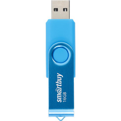 USB флэш-диск 2.0 Smartbuy 016GB Twist Blue (SB016GB2TWB)