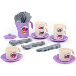 Набор игрушечной посуды Полесье Анюта 80080 (на 6 персон, в сеточке)