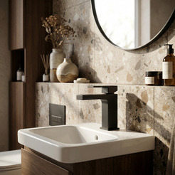 Смеситель Wellerein Linea 21LN26 (черный)