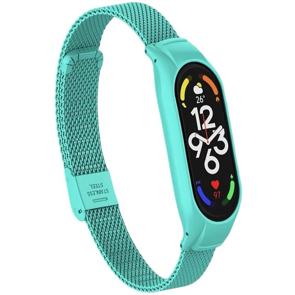 Ремешок Bingo Stainless Grid для XIAOMI Mi Band 7 (мята)
