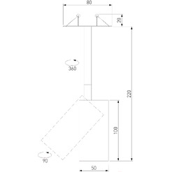 Потолочный светильник Elektrostandard Drop 8W 50222 LED (черный)