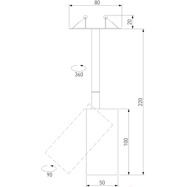 Потолочный светильник Elektrostandard Drop 8W 50222 LED (черный)