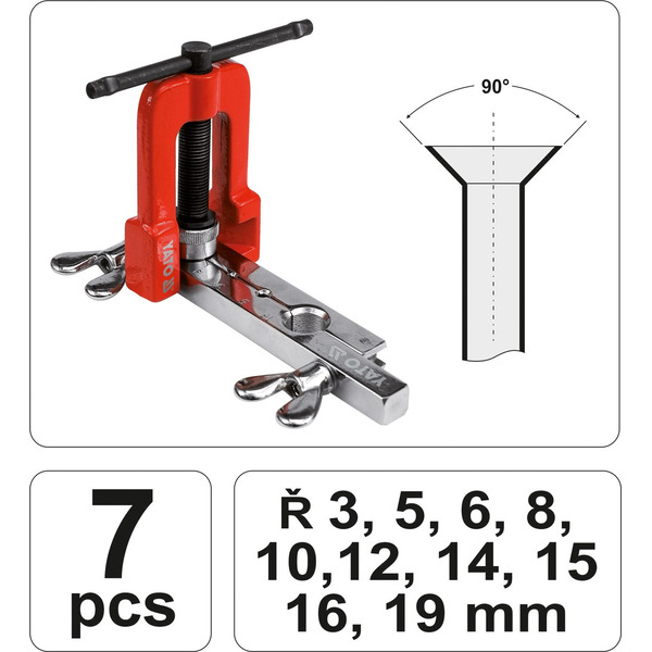 Набор для развальцовки трубок Yato YT-2180