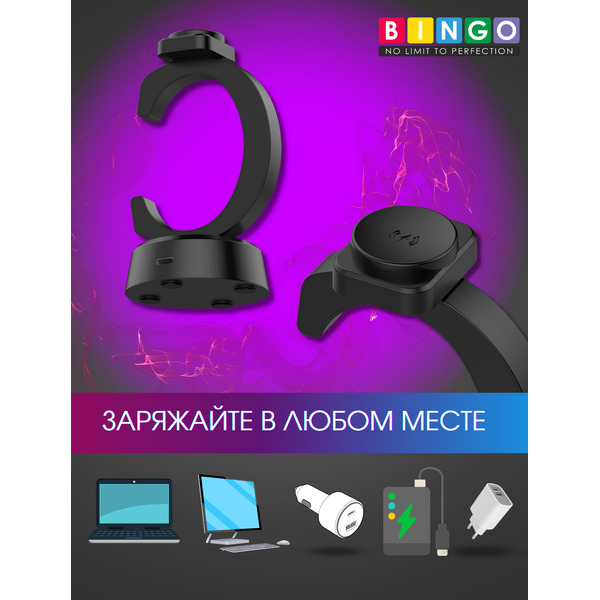 Зарядная док-станция для умных часов Bingo C-shape для Samsung Galaxy Watch (черный)