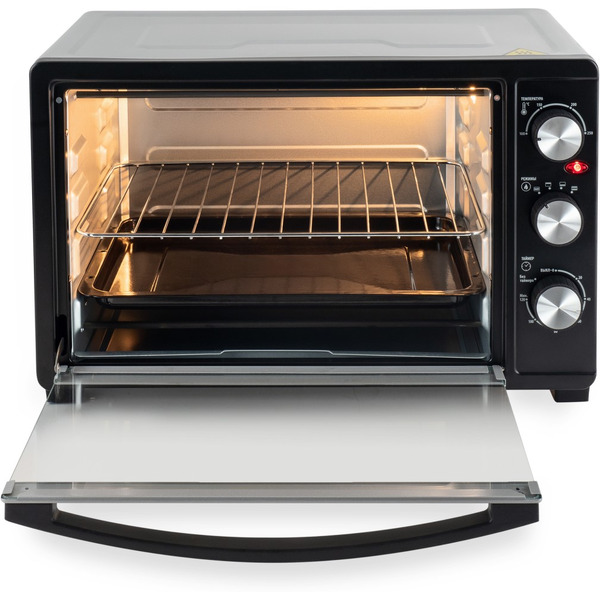 Мини-печь HYUNDAI MIO-HY074 (серебристый/черный)