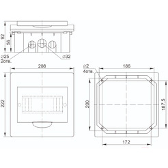Корпус IEK ЩРВ-П-8 IP41 MKP12-V-08-40-20