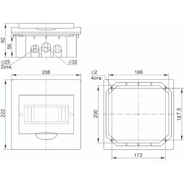 Корпус IEK ЩРВ-П-8 IP41 MKP12-V-08-40-20