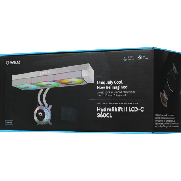 Система жидкостного охлаждения для процессора Lian Li Hydroshift II LCD-C 360CL GHS2LCD36RW G89.GHS2LCD36RW.R0