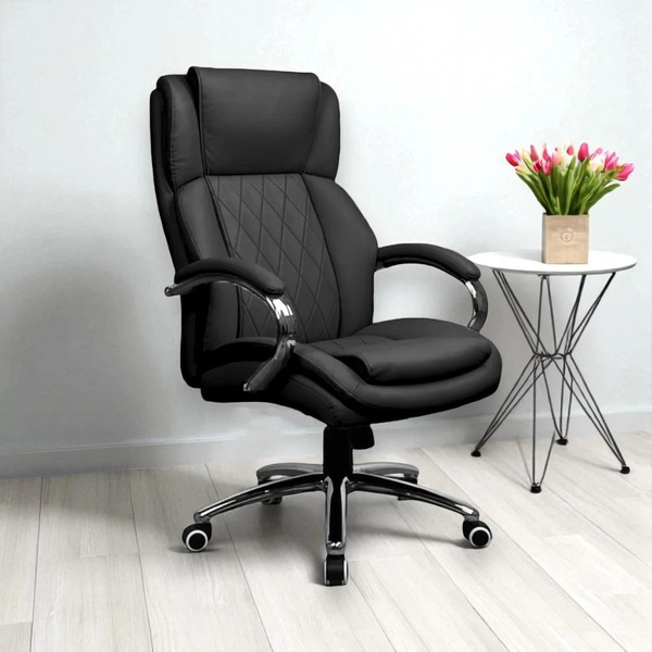 Кресло офисное Situp MARSEL CHROME (экокожа Black )