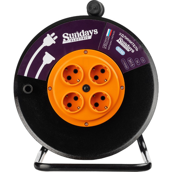 Удлинитель на катушке Sundays Electric УКМ04-3506 (30м)