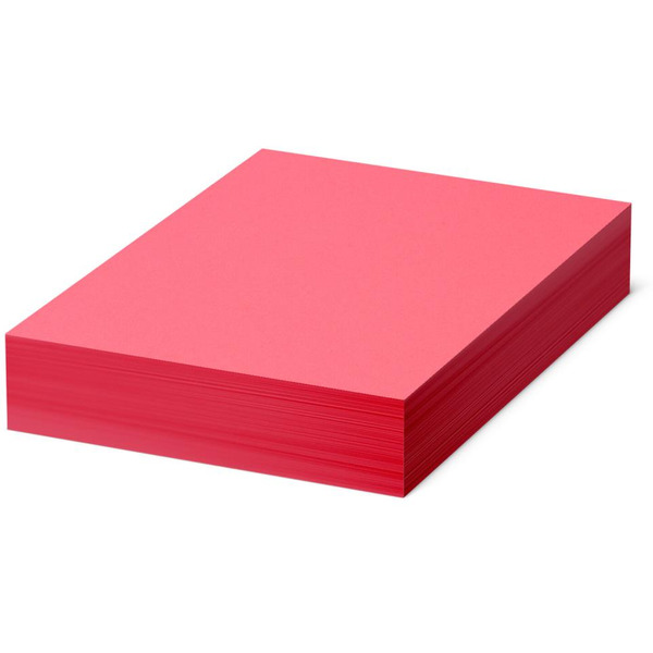 Бумага цветная BRAUBERG 115215 А4, 80 г/м2, 500 л., интенсив, красная