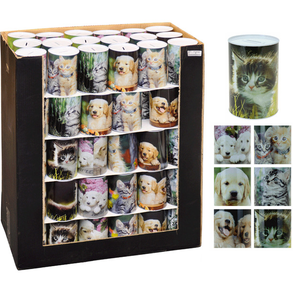 679686900 КОПИЛКА металлическая "Зверушки" 10*15 см