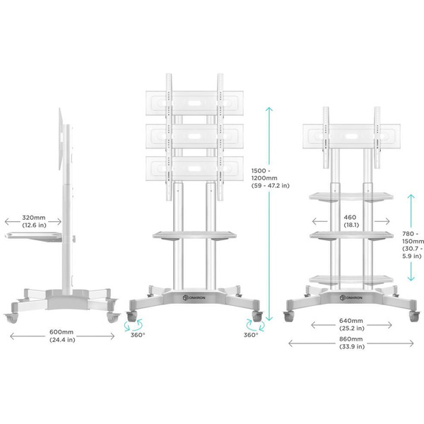 Стойка для телевизора Onkron TS1351 (белый)