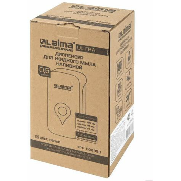 Дозатор для мыла-пены Laima Ultra Professional 606832 (белый)
