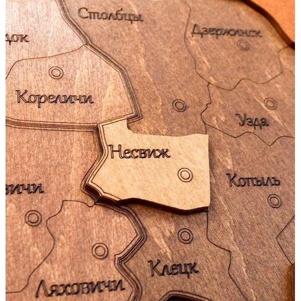 Модель в виде конструктора EWA «Карта Беларуси"(русский)