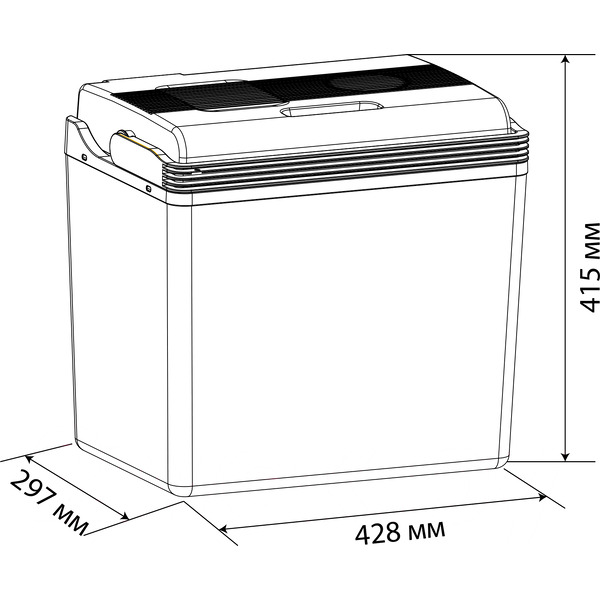 Автохолодильник ZUGEL ZCR30 (синий)
