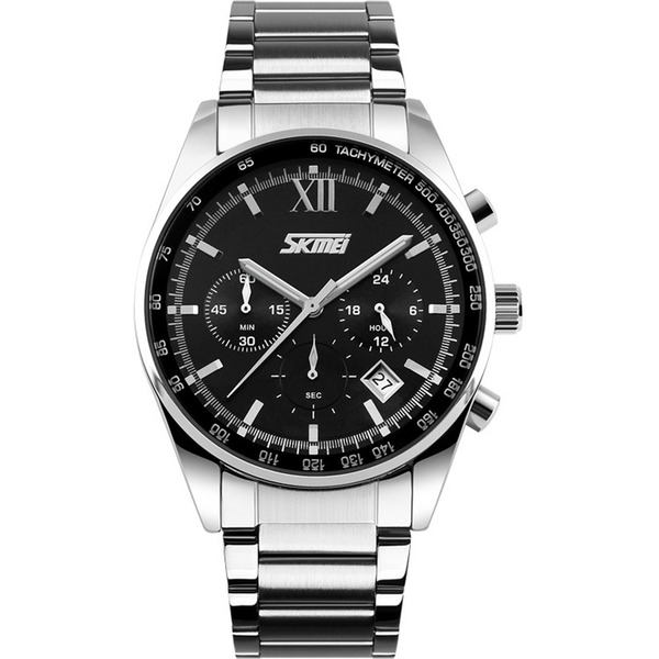 Наручные часы Skmei 9096 (нержавеющая сталь/черный)
