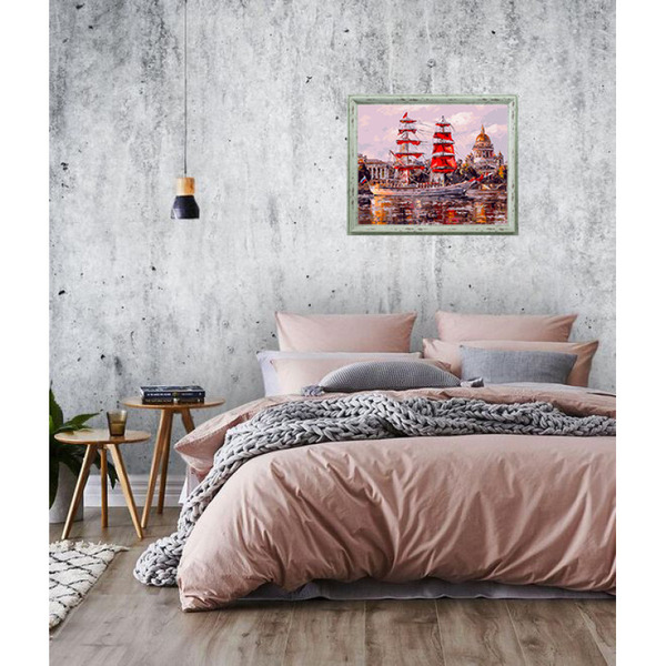 Картина по номерам Белоснежка Санкт-Петербург. Нева. Алые паруса 450-ART