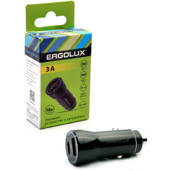 Автомобильное зарядное Ergolux ELX-CA01-C02