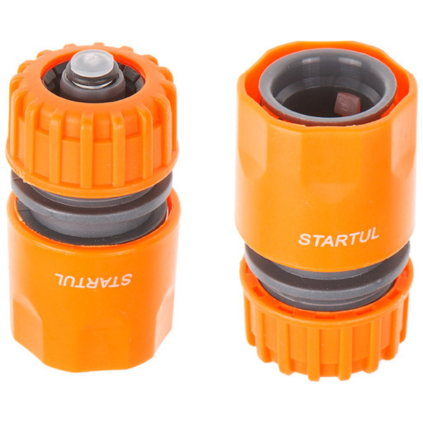 Муфта быстросъемная 1/2"(5/8") с автостопом STARTUL GARDEN ST6011-3-1/2