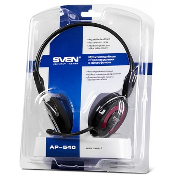 Наушники с микрофоном SVEN AP-540