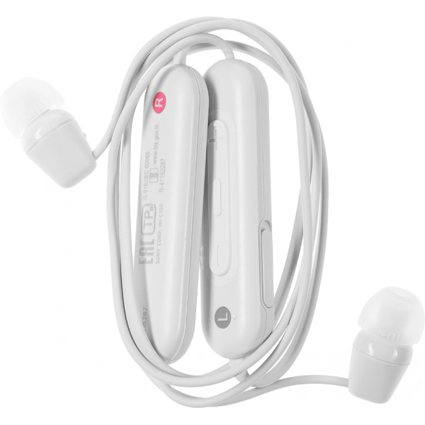 Наушники Sony WI-C100 (белый)