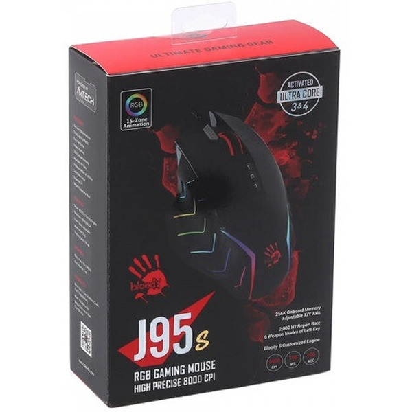 Мышь A4Tech Bloody J95S Stone Black