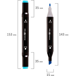 Набор маркеров BRAUBERG Art Debut Black 152134 (120цв)