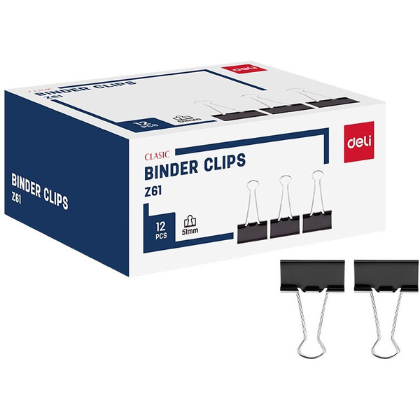 Зажим для бумаг DELI Z61