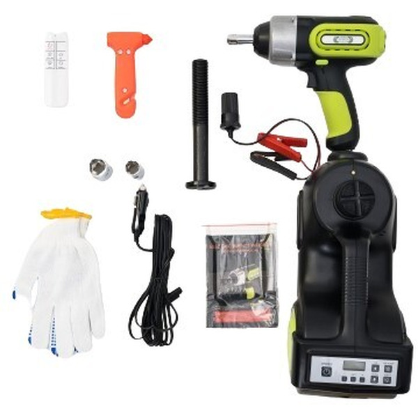 Автомобильный компрессор AutoHelp Набор 4в1 в чемодане с пультом дистанционного управления