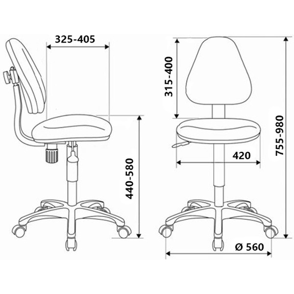 Кресло детское Бюрократ KD-4 (оранжевый TW-96-1)