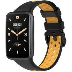 Ремешок для умных часов Bingo Sport для Xiaomi Smart Band 7 Pro (черный/желтый)