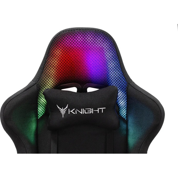 Кресло игровое Knight Wolf RGB (черный)