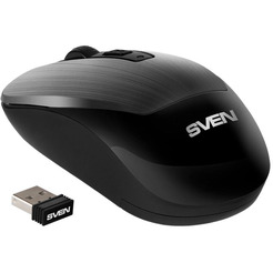 Мышь SVEN RX-380W (серый металлик)