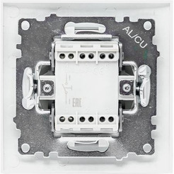 Кнопка для звонка EKF Валенсия (белый)