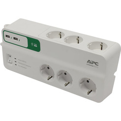 Сетевой фильтр APC Essential SurgeArrest 6 outlets with 5V, 2.4A 2 port USB (PM6U-RS)