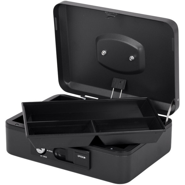 Ящик для денег BRAUBERG 291353 (черный)