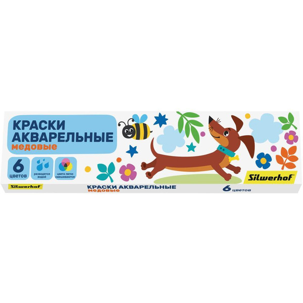 Краски акварельные Silwerhof Веселые друзья 961139-06
