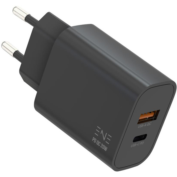 СЗУ ATOMIC ENE YZZY U6 20W 2-порта USB (A+C), цвет черный | 10.209