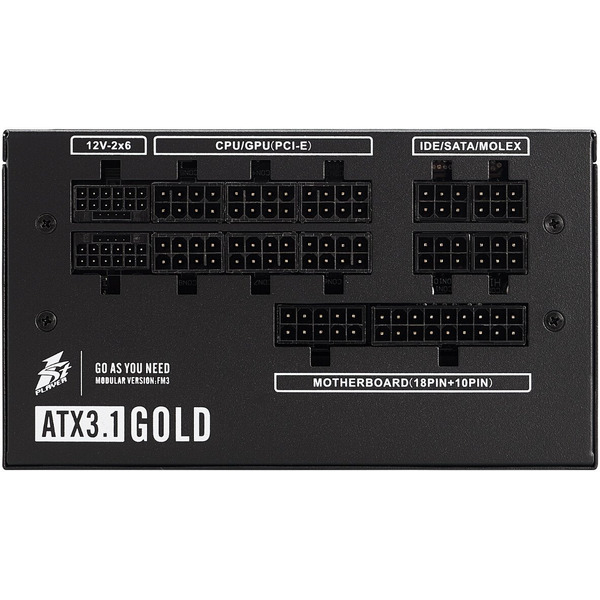 Блок питания 1stPlayer NGDP Gold 1200W HA-1200BA4 NGDP-GLD-1200-BK-EU