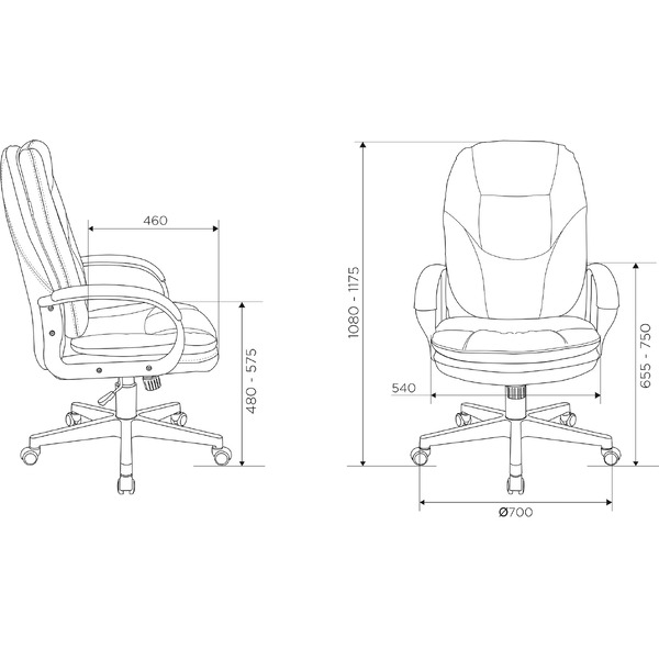 Кресло Бюрократ CH-868N Fabric (коричневый)