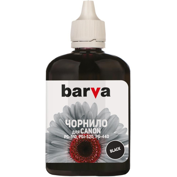 Чернила BARVA C520-296 CANON PGI-520/PG-510 (MG2140/MP230/MP280) BLACK 90 г