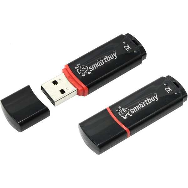 USB - Flash Smart Buy Crown 32Gb Black (SB32GBCRW-K)