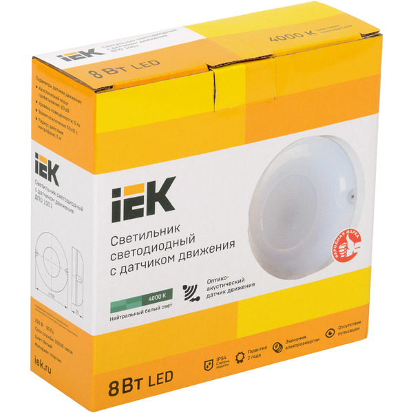 Светильник IEK ДПО 1001 (LDPO3-1001-008-4000-K01)