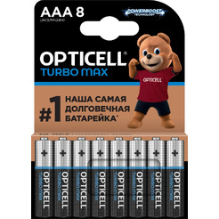 Элемент питания OPTICELL AAА LR03 BP8 Turbo Max