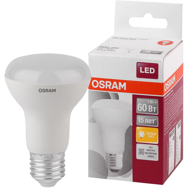 Лампа светодиодная OSRAM R63 7W 4000K E27