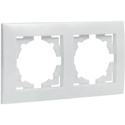 Рамка EKF Валенсия 2-местная (белый)