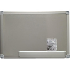 Доска магнитно-маркерная Silwerhof 60x90см лак белый алюминиевая рама