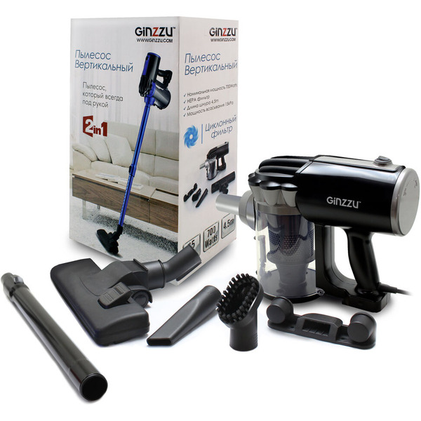 Пылесос Ginzzu VS117 (серый)