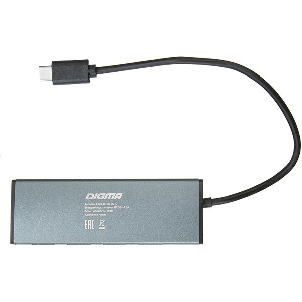 Разветвитель Digma HUB-4U3.0-UC-G